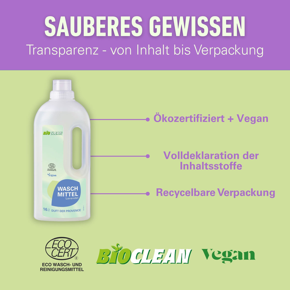 Waschmittel Lavendel 1 l