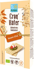 Croq'Hafer Sesam-Chia glutenfreies Knäckebrot 160 g