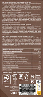 Sweet nibs & Sea salt 85% Kakao 70 g