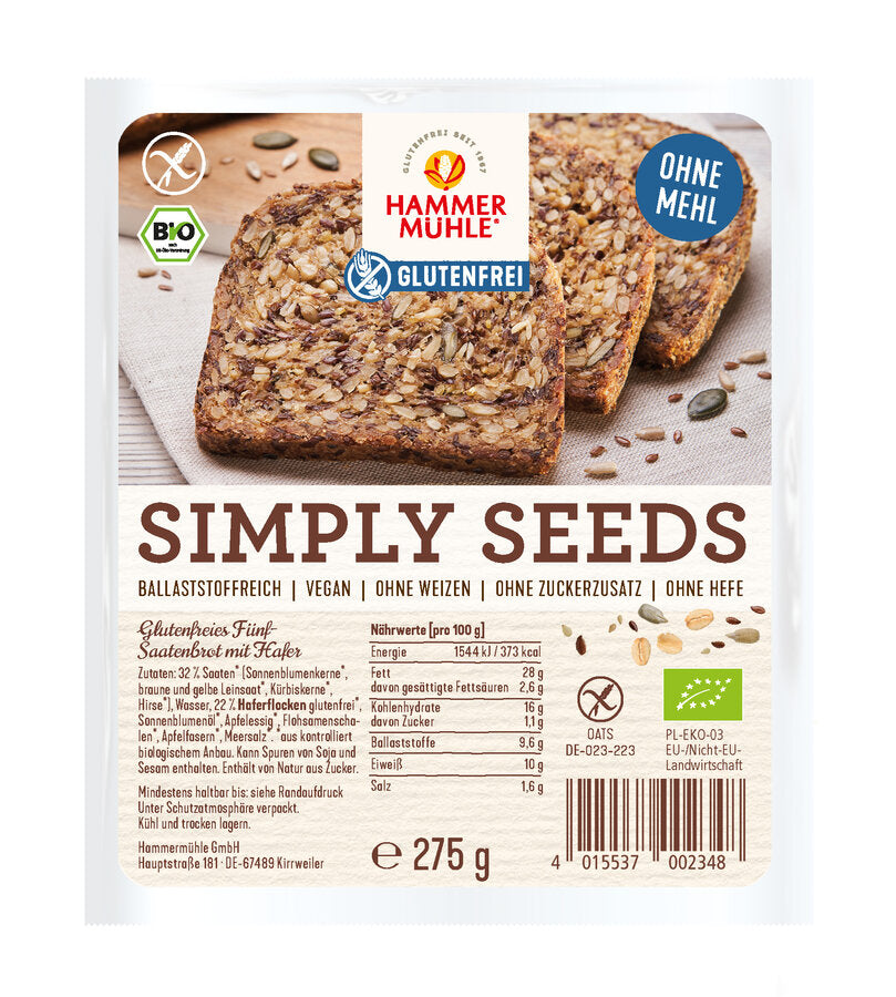 Simply Seeds Fünf Saatenbrot 275 g