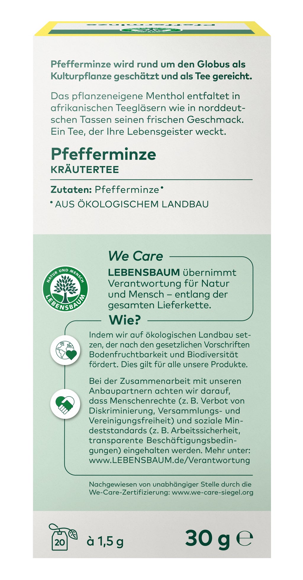 Pfefferminze Kräutertee 30 g
