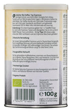 Espresso Bohnenkaffee instant  Dose 100 g