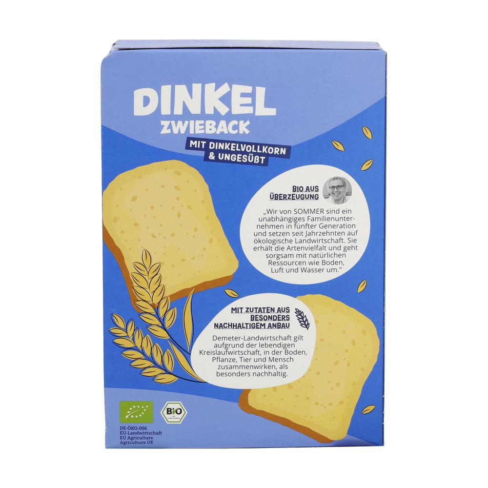 Dinkel-Zwieback ungesüßt 200 g