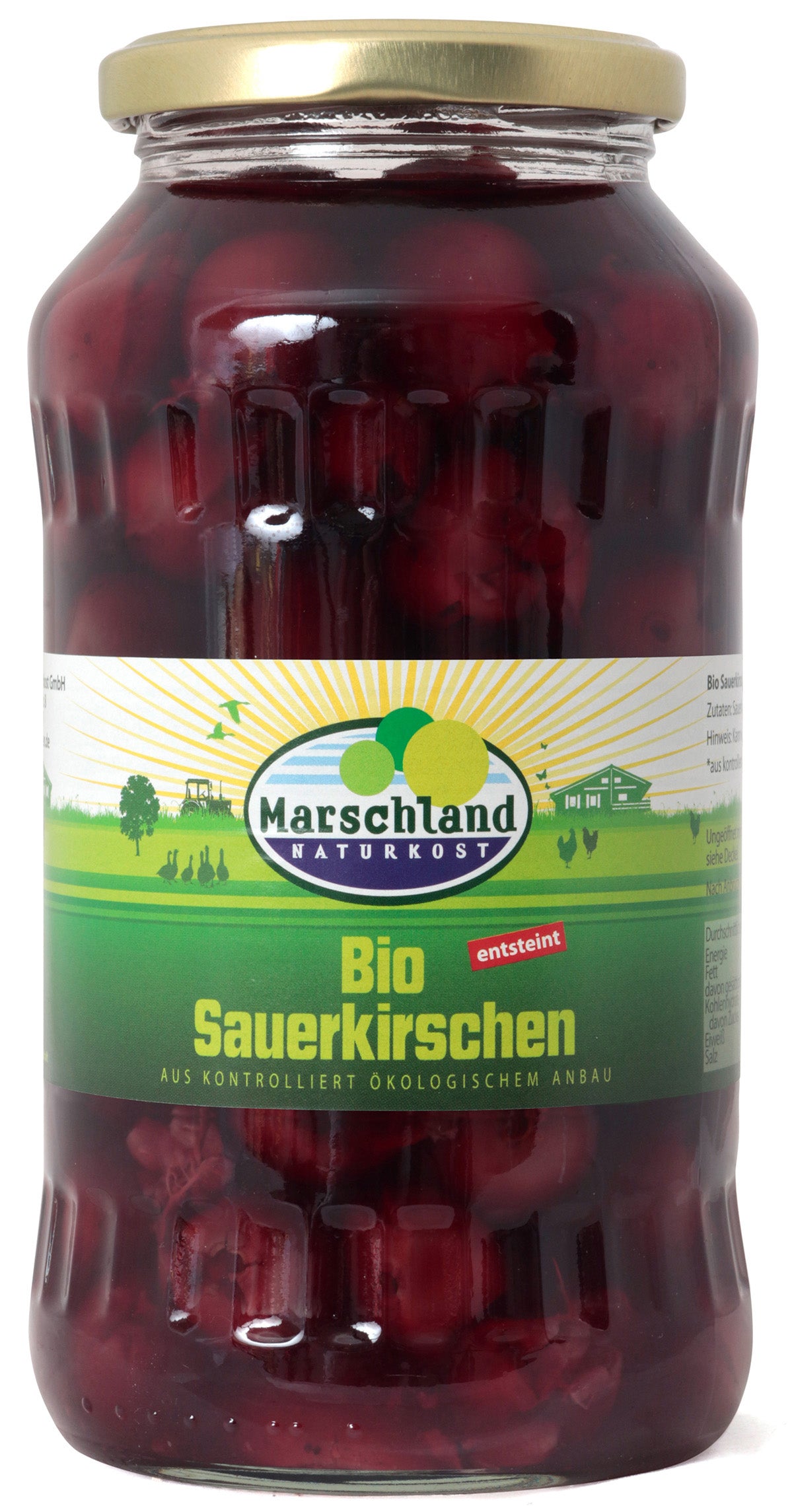 Sauerkirschen  - entsteint und leicht gezuckert 720 ml