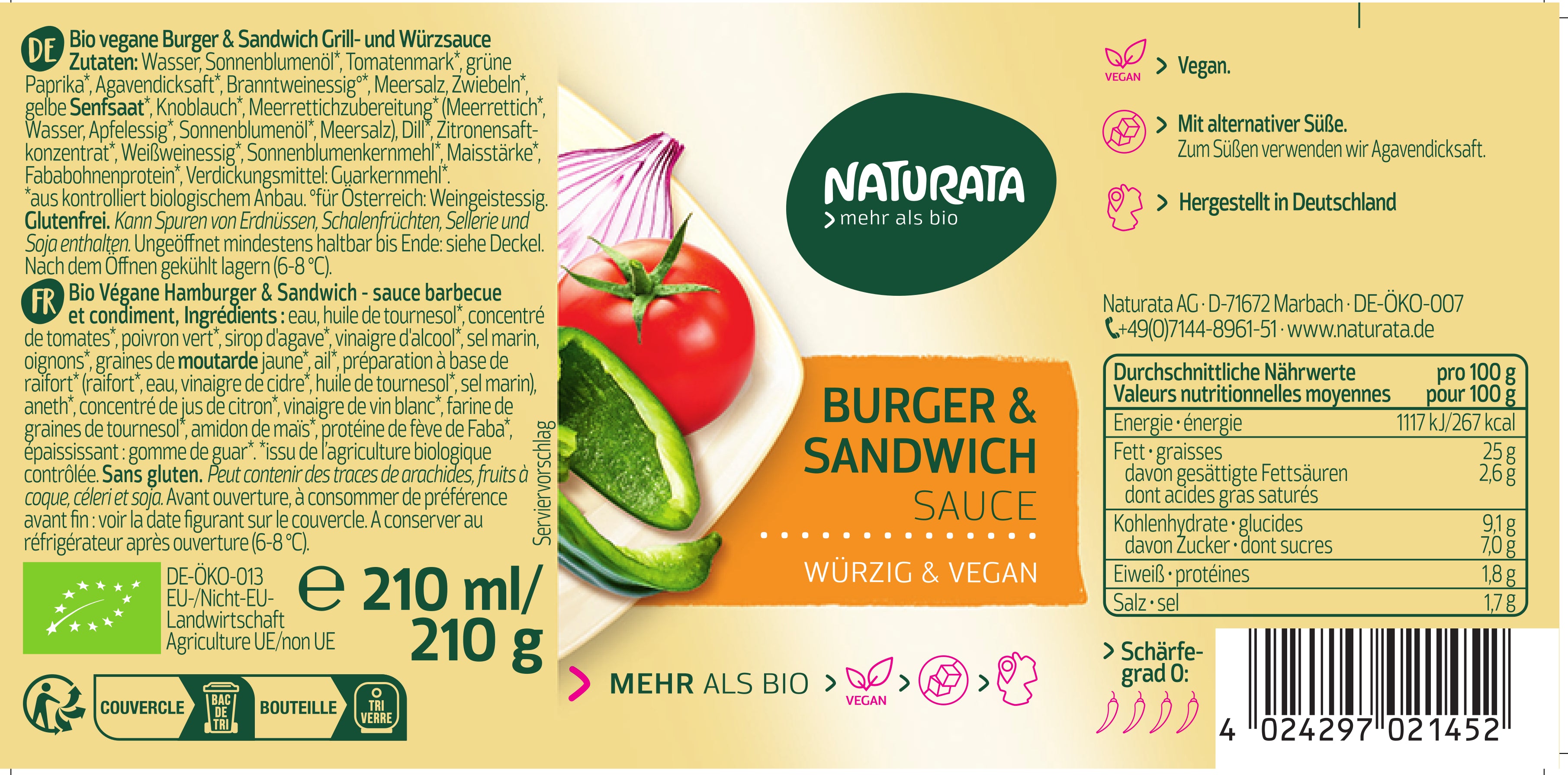 Burger & Sandwich Sauce 210 ml