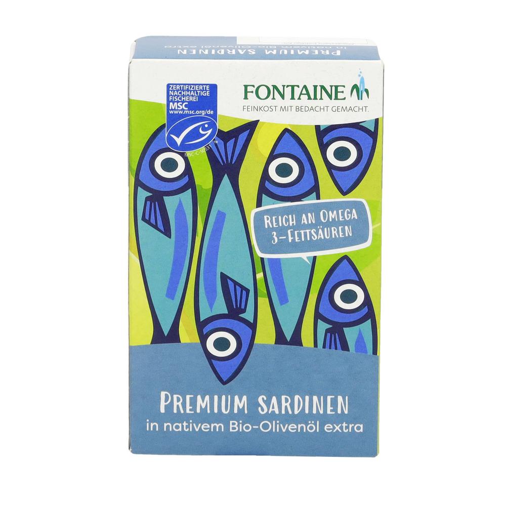 Sardinen mit Haut und Gräten in Olivenöl 120 g