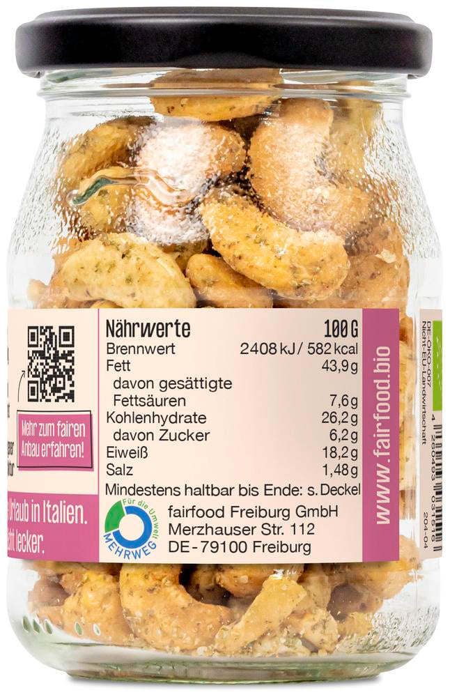Cashewkerne Wilde Rosmarie Rosmarin & Thymian 133 g