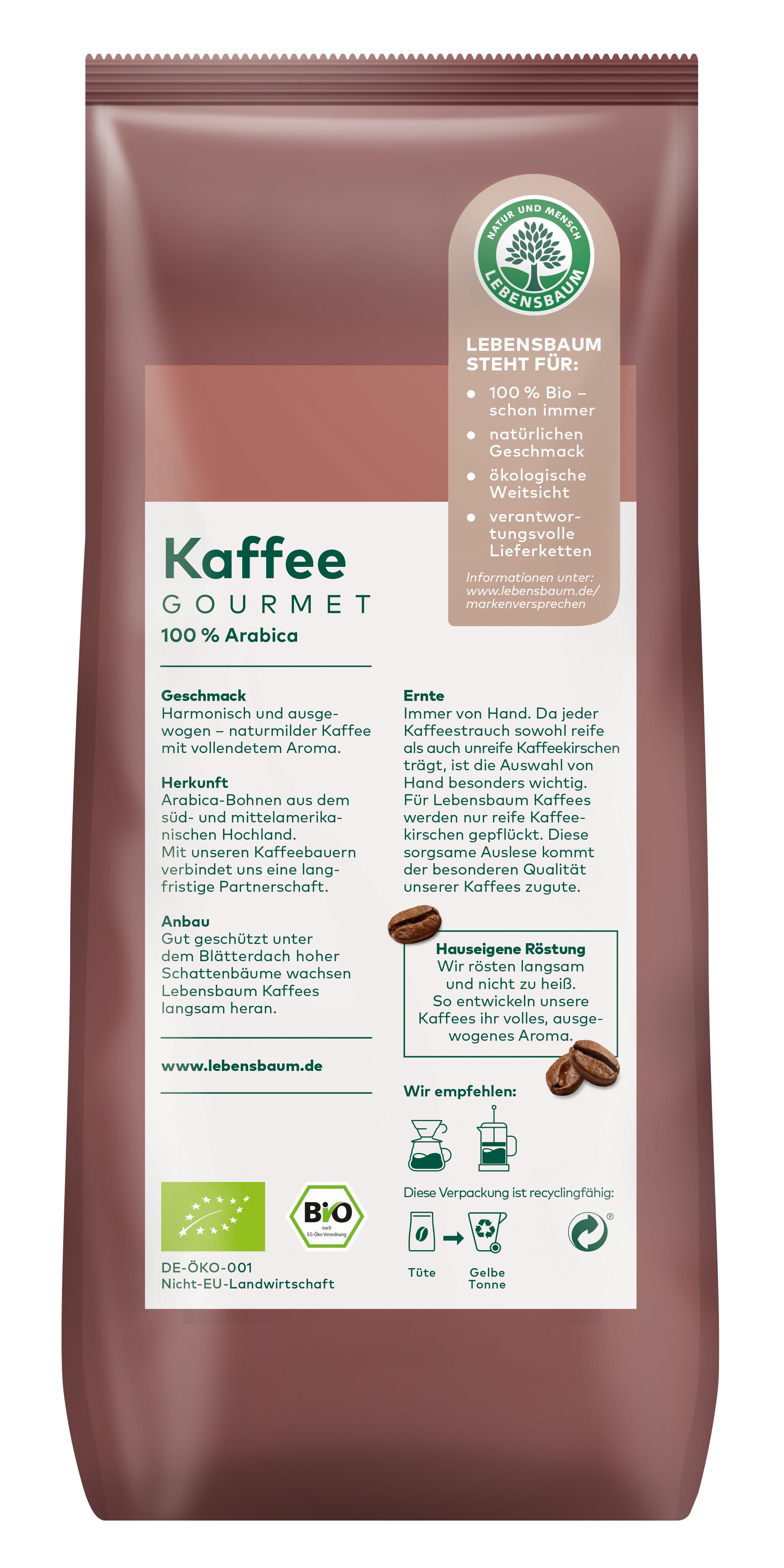 Gourmet-Kaffee klassisch gemahlen 500 g
