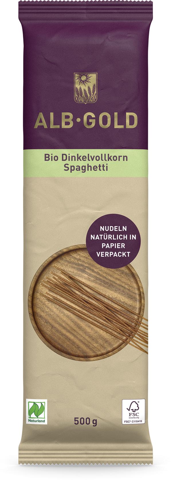 Spaghetti VK-Dinkel  Papierverpackung 500 g