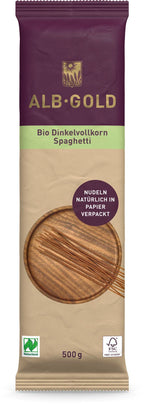 Spaghetti VK-Dinkel  Papierverpackung 500 g
