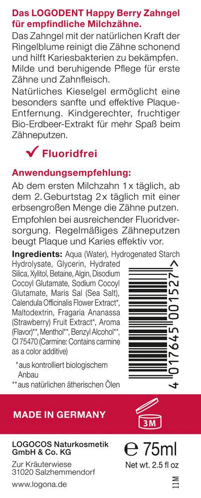 Kids Zahngel Happy Berry 75 ml