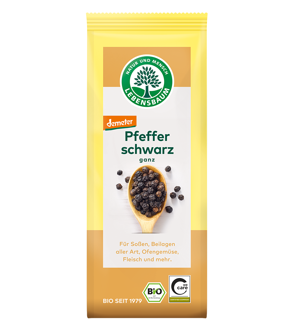 Pfeffer  schwarz, ganz  demeter 50 g