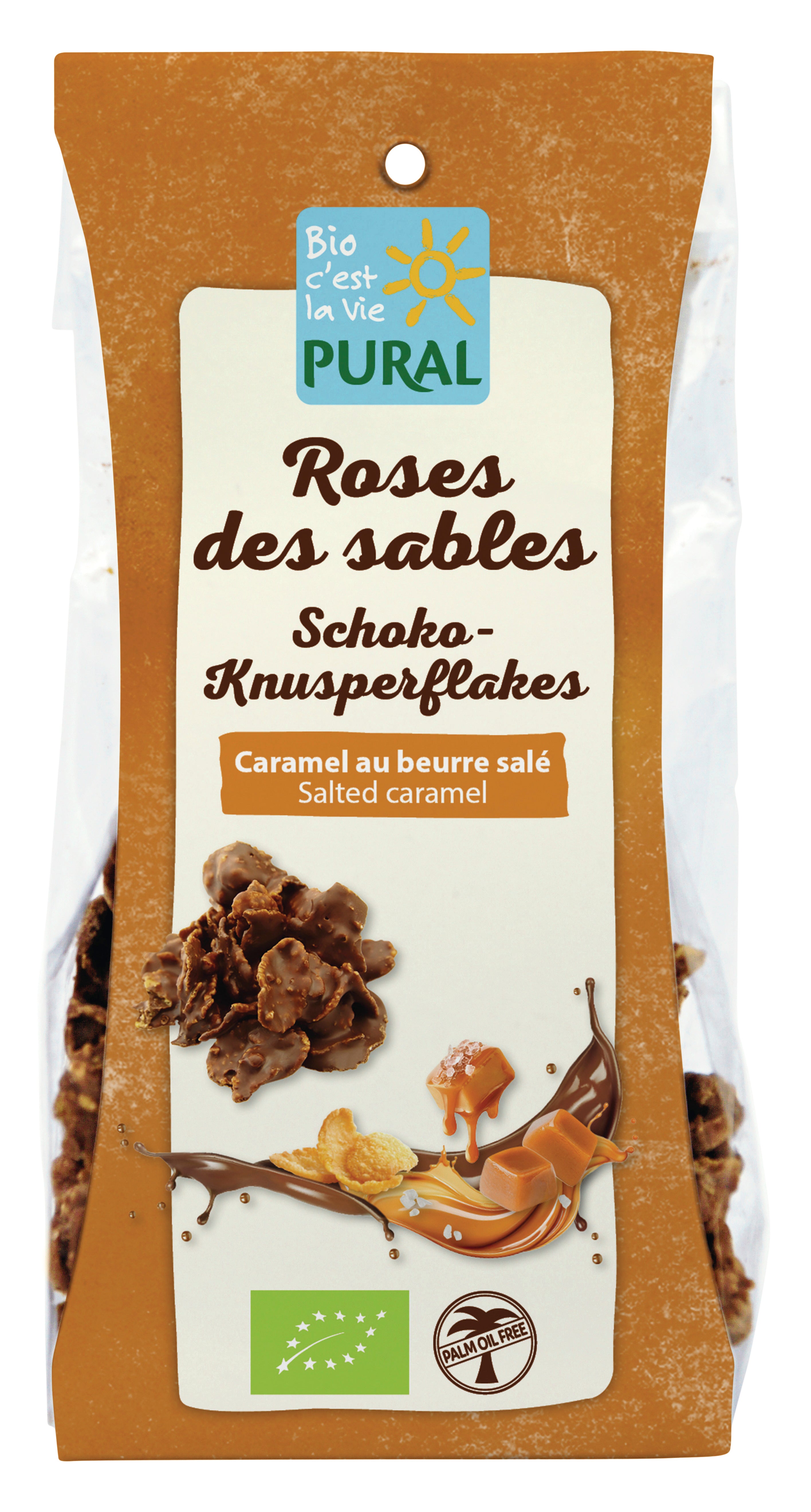 Schoko-Knusperflakes Salted caramel 100 g