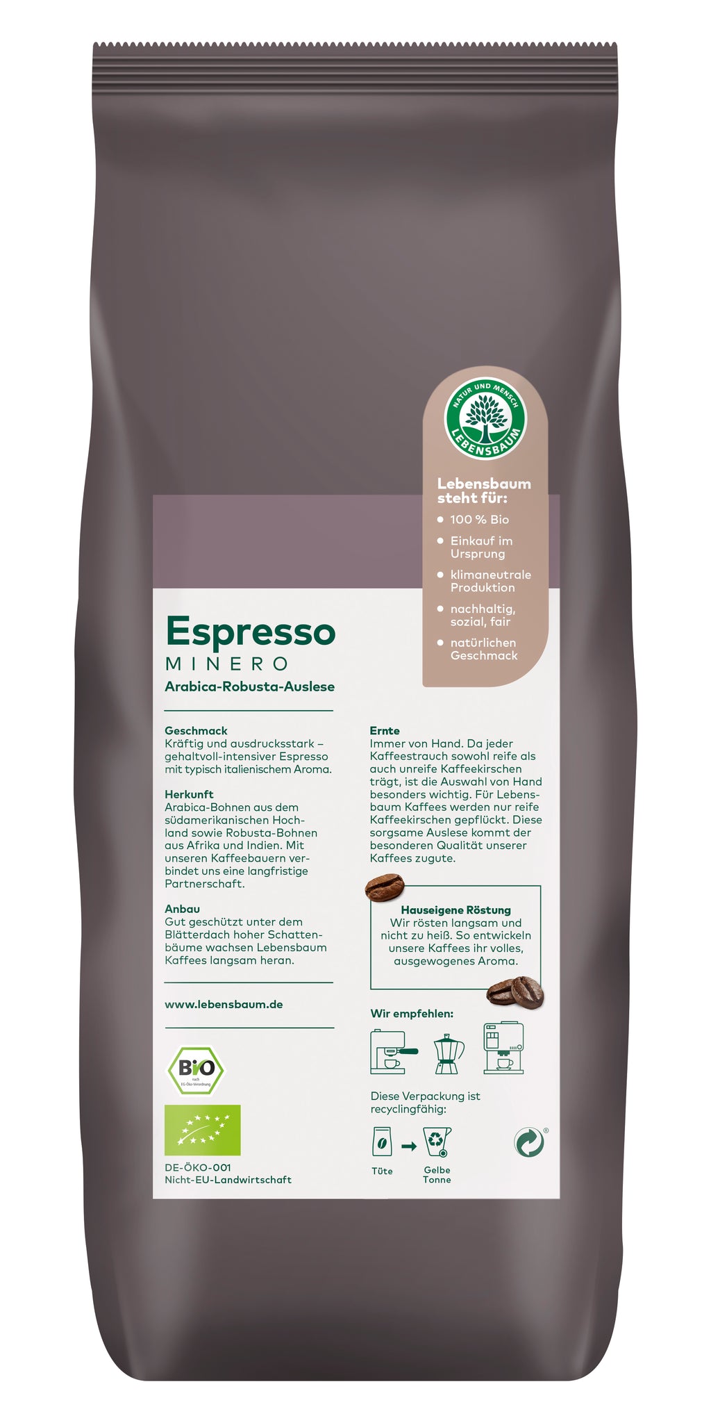 Espresso minero Bohne 1 kg