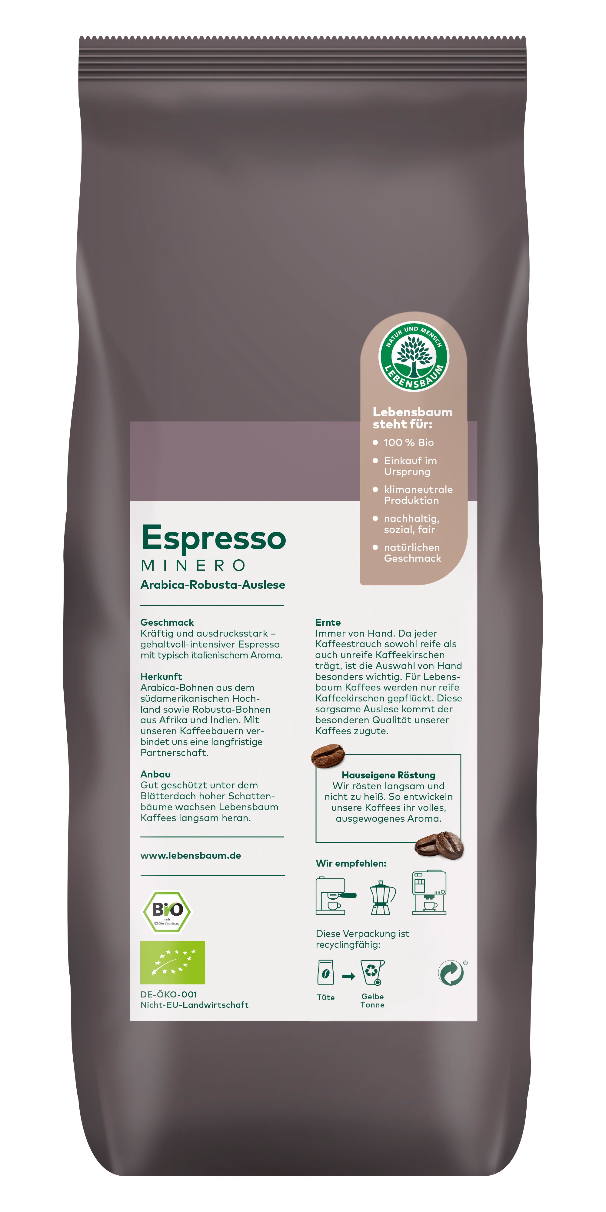 Espresso minero Bohne 1 kg