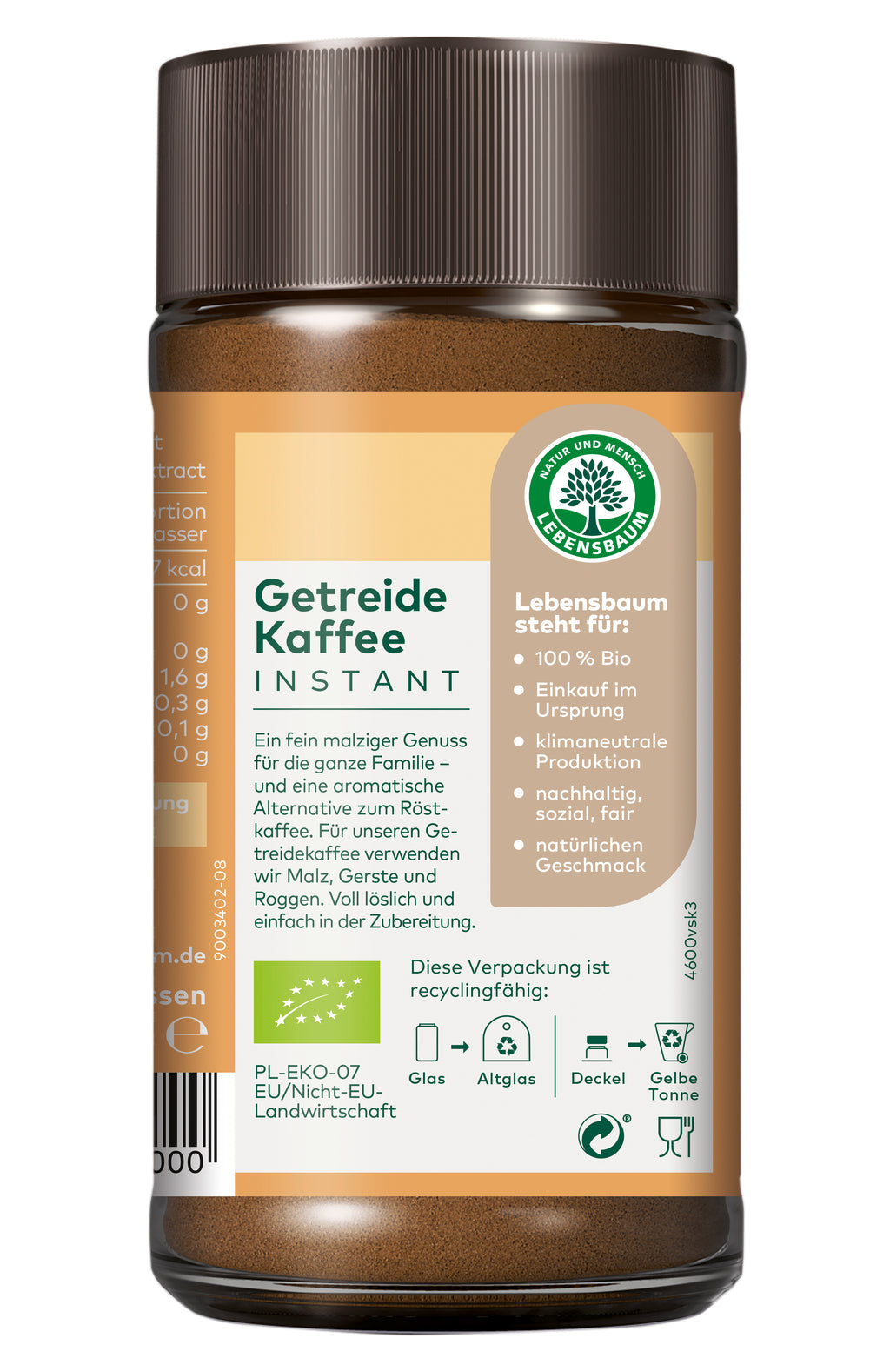 Getreidekaffee Ersatzkaffee 100 g