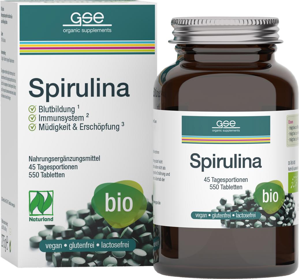 Spirulina Pur Tabletten ? 500mg 550Stk