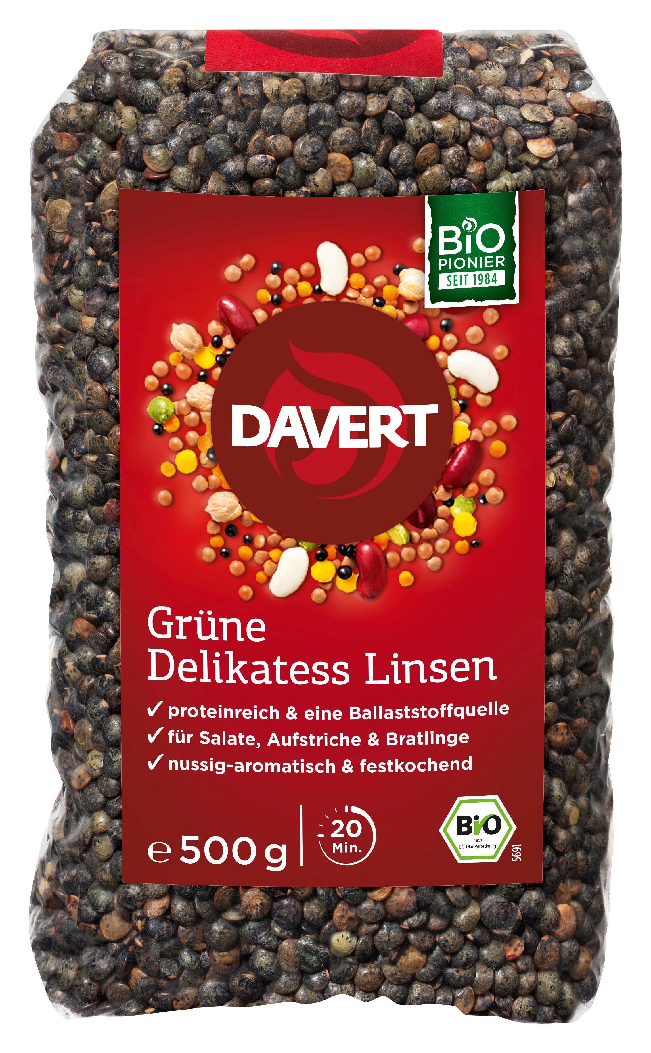 Grüne Delikatess-Linsen 500 g