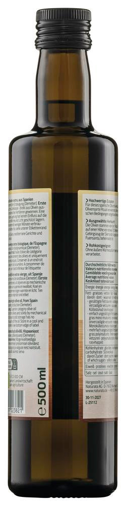 Olivenöl aus Spanien nativ extra demeter 500 ml