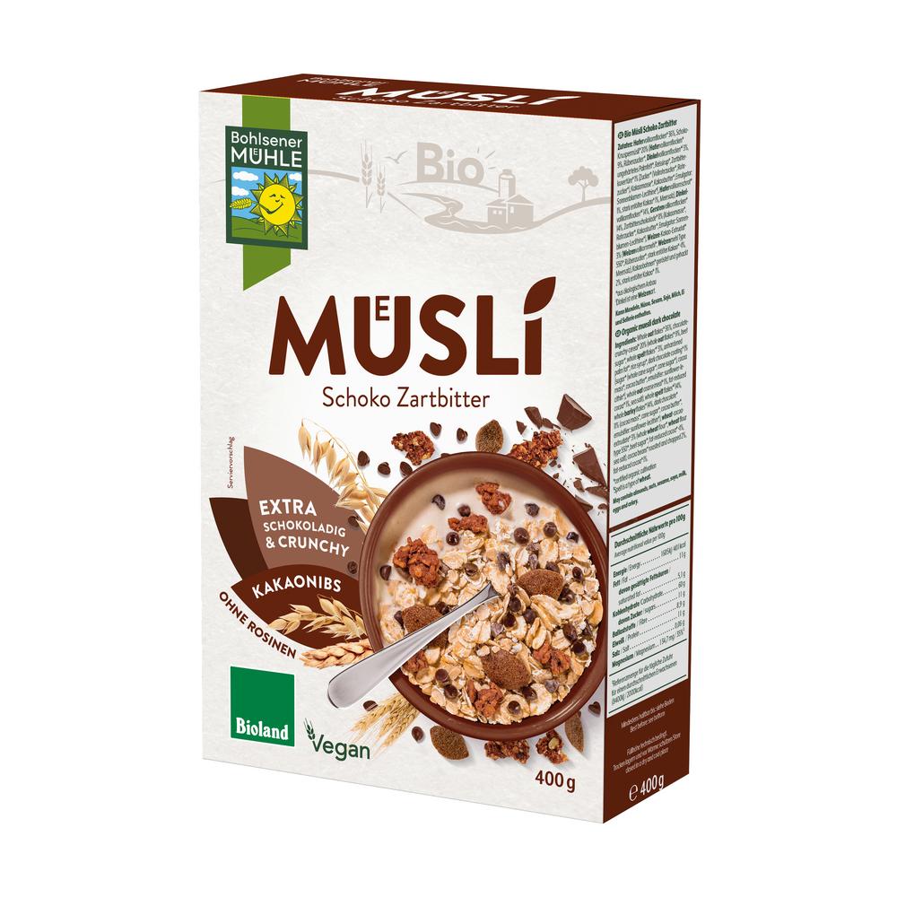 Schoko Zartbitter Müsli 400 g