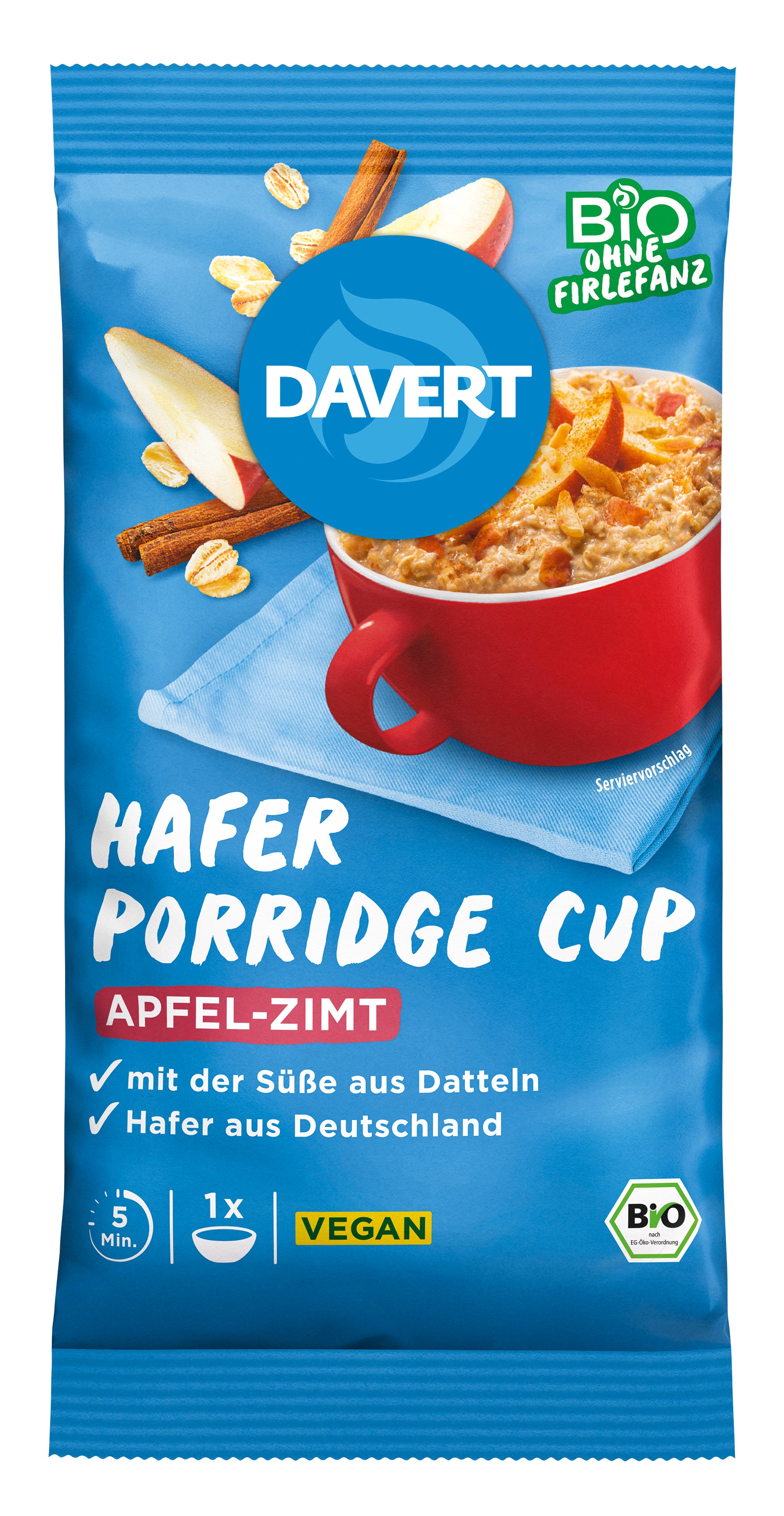 PorridgeCup Apfel Zimt 65 g