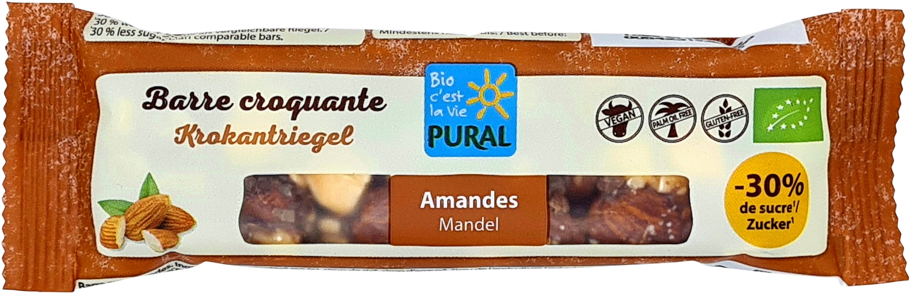 Mandel Krokantriegel -30% Zucker 35 g