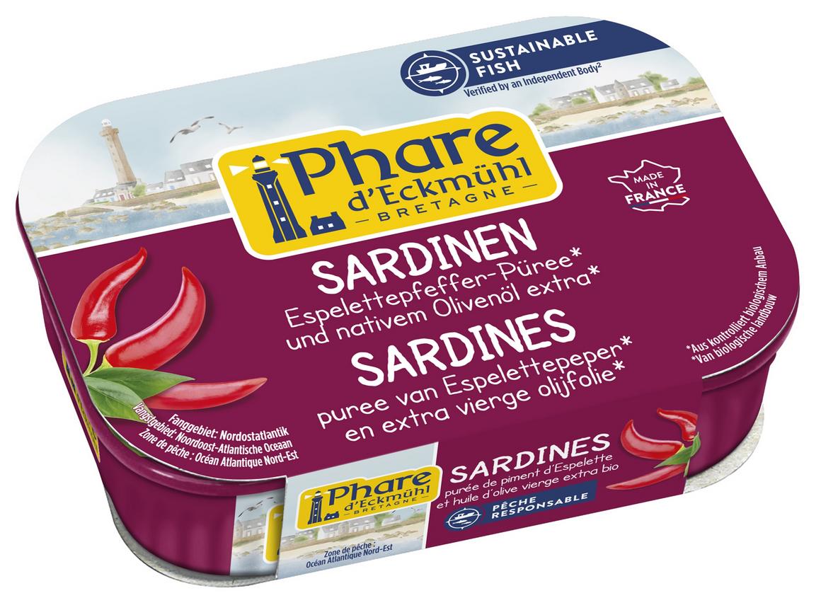 Sardinen in Olivenöl mit Piment d'Espelette 135 g