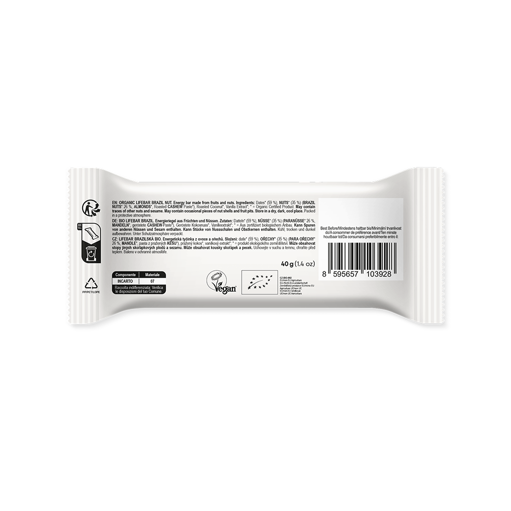 Lifebar Brazil Nut Nussriegel 40 g