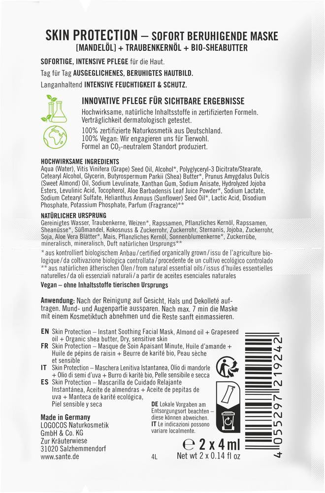 Skin Protection Sofort beruhigende Maske Ceramiden 8 ml