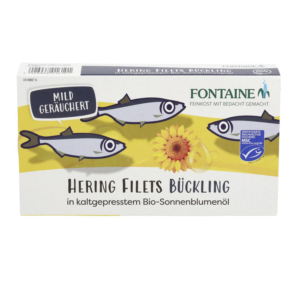Bücklingsfilets in Bio-Sonnenblumenöl 190 g