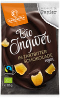 Ingwer in Zartbitter-Schokolade 70 g