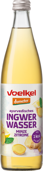 Ayurvedisches Ingwer Wasser Minze Zitrone demeter 500 ml