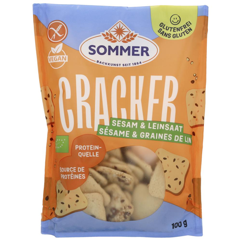 Cracker Sesam & Leinsaat glutenfrei 100 g