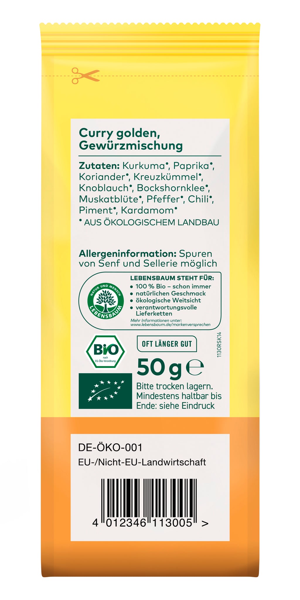 Curry golden Gewürzmischung 50 g