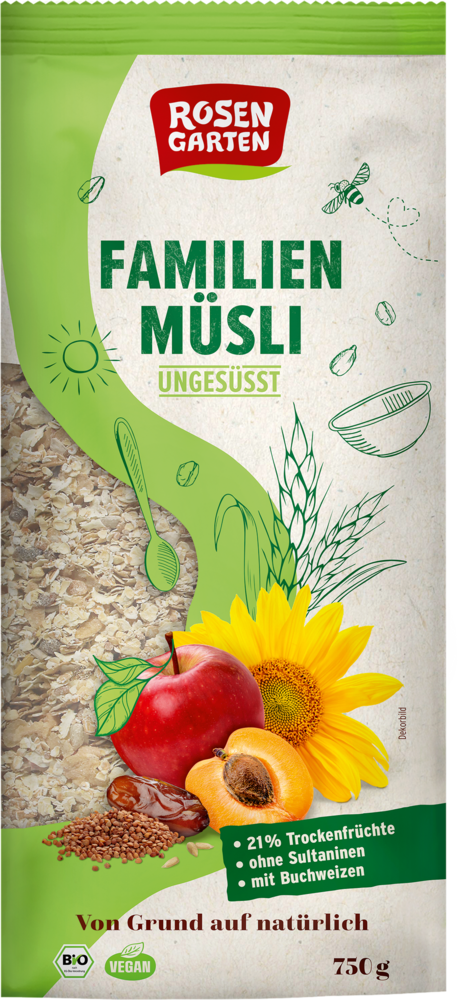 Familien-Müsli ungesüßt 750 g