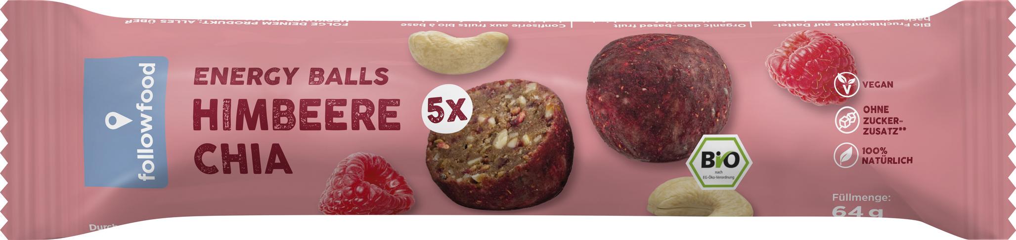 Himbeere & Chia Dattelkugeln 50 g