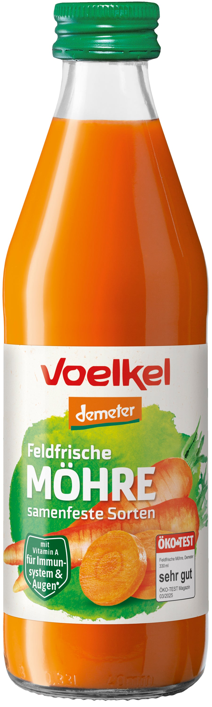 Feldfrische Möhre Gemüsesaft demeter 330 ml