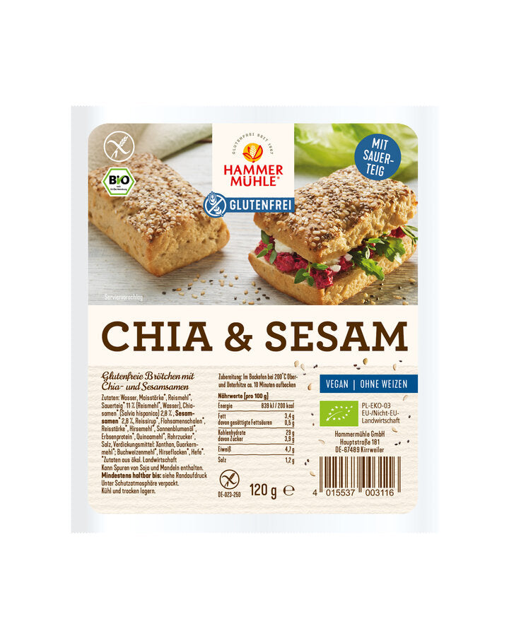 Chia Sesam Brötchen 120 g