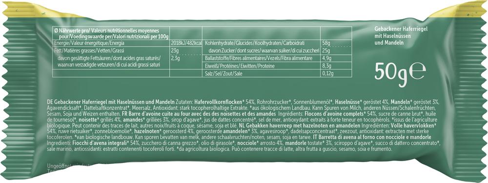 Haferriegel Crrrunch mit Nüssen 50 g