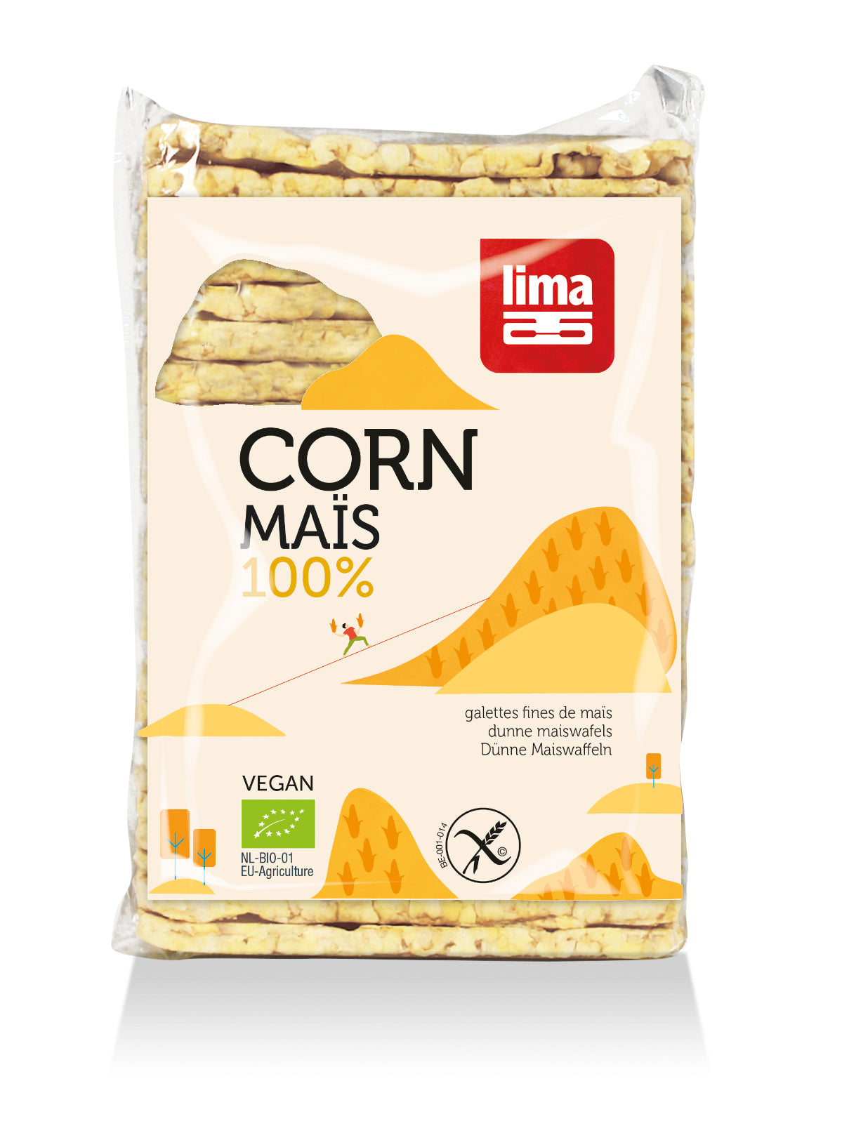 Maiswaffeln dünn  - eckig 140 g