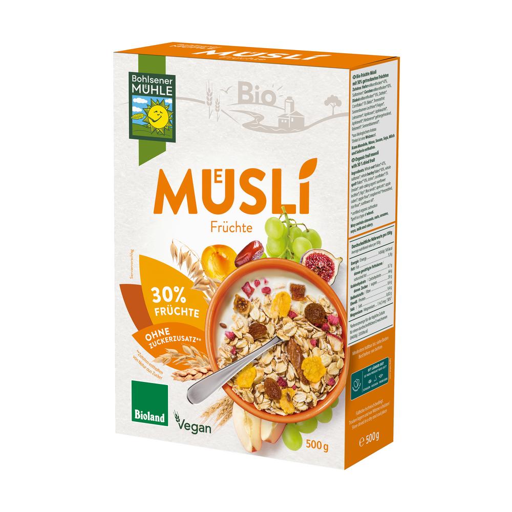 Früchte Müsli  mit 30 % getrockneten Früchten 500 g