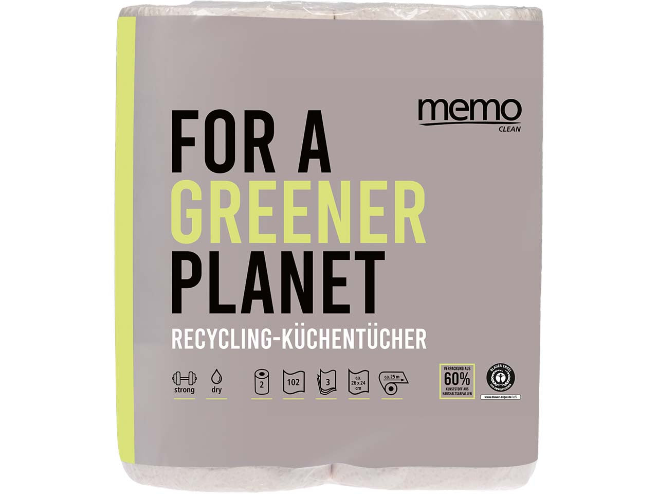 Küchenrollen Recycling Strong & Dry 2 Stk a 51 Blatt 1 Stk