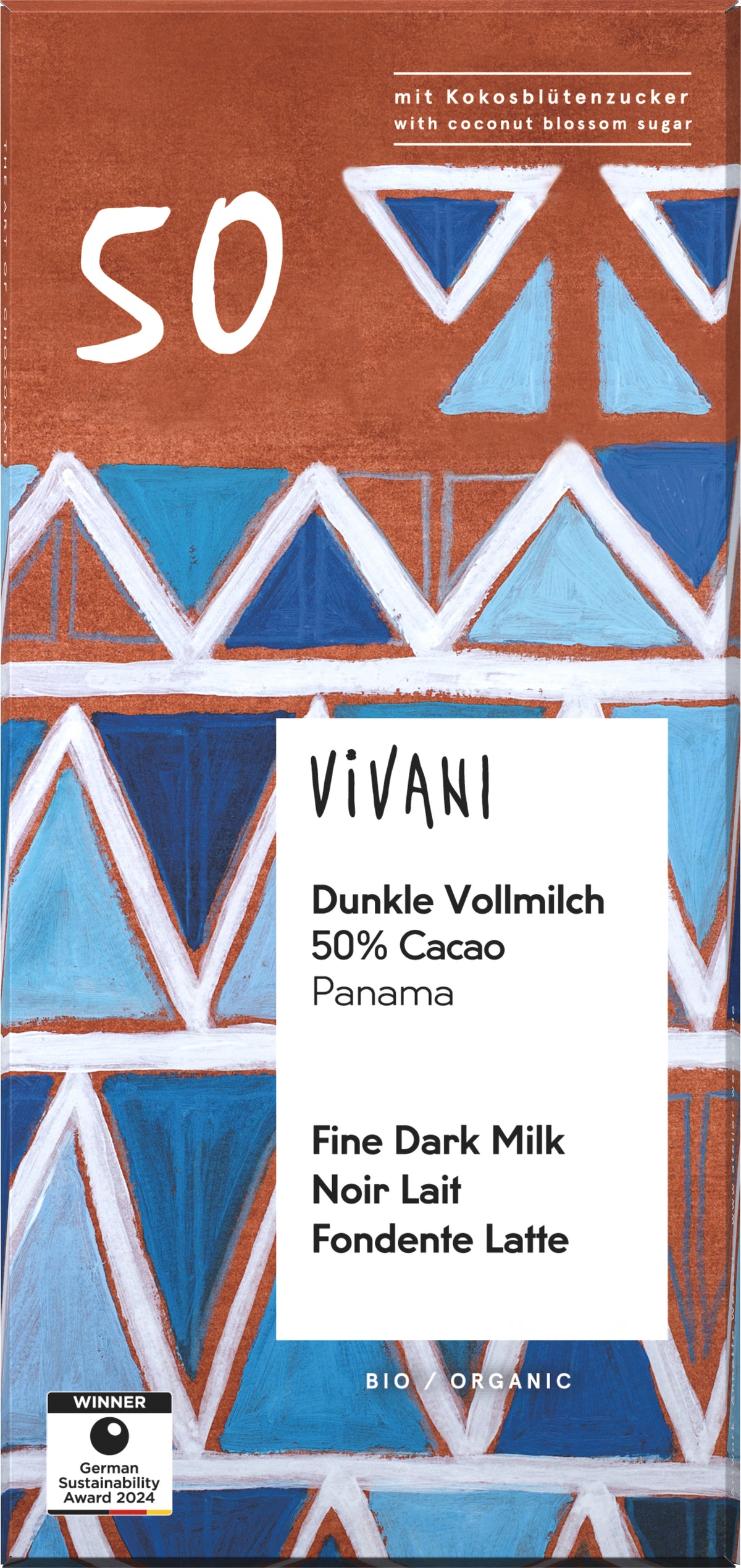 Dunkle Vollmilch 50% Cacao Panama 80 g
