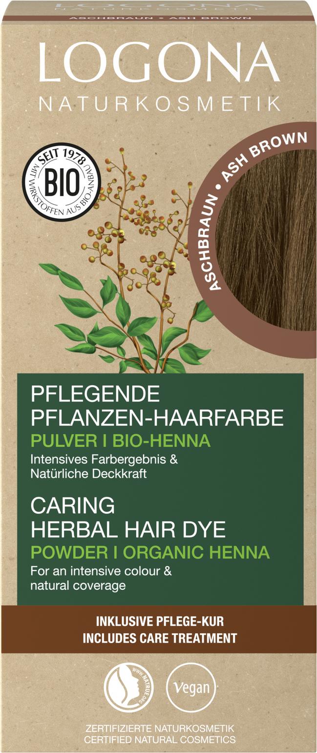 Pflegende Pflanzen-Haarfarbe Pulver 08 Aschbraun 100 g