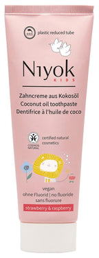 Zahncreme aus Bio-Kokosöl Kinder Erdbeere & Himbee 75 ml