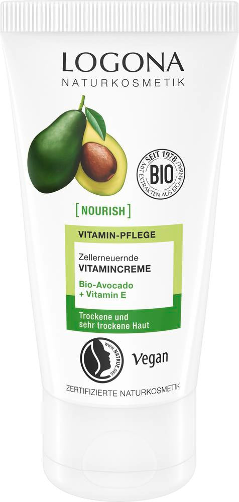 NOURISH Zellerneuernde Vitamincreme mit BioAvocado 50 ml
