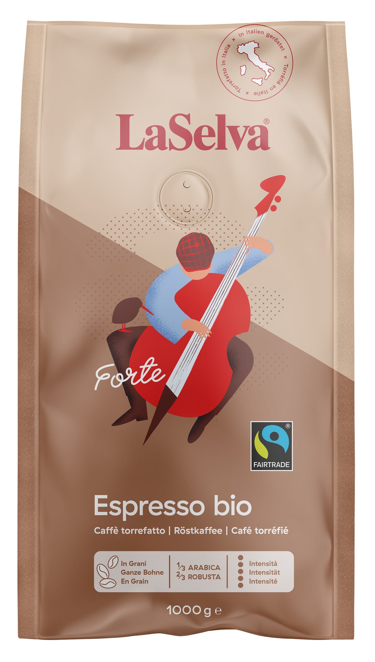 Forte Espresso ganze Bohne 1/3 Arabica-2/3 Robusta 1 kg