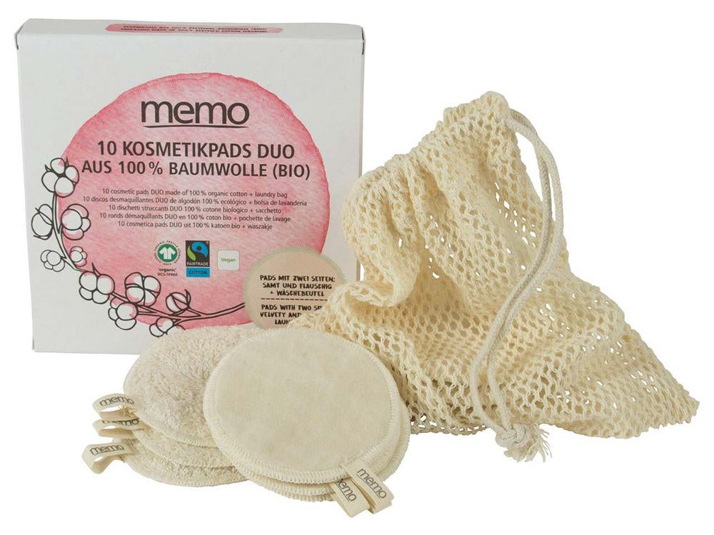 Kosmetik Pads Duo aus Bio-Baumwolle 1 Stk