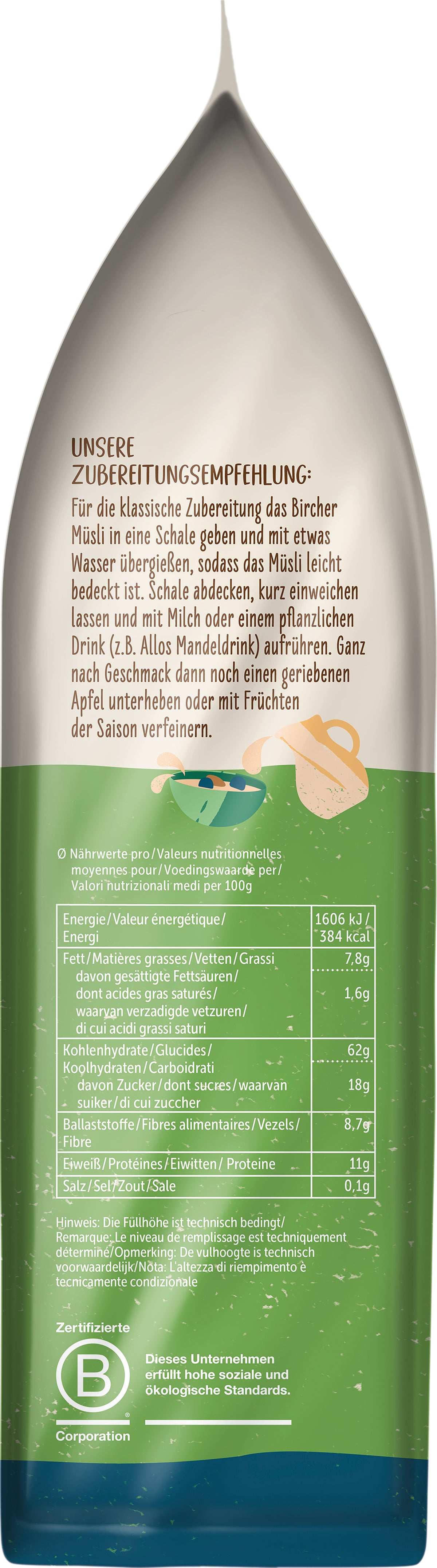 Hof-Müsli Bircher 650 g