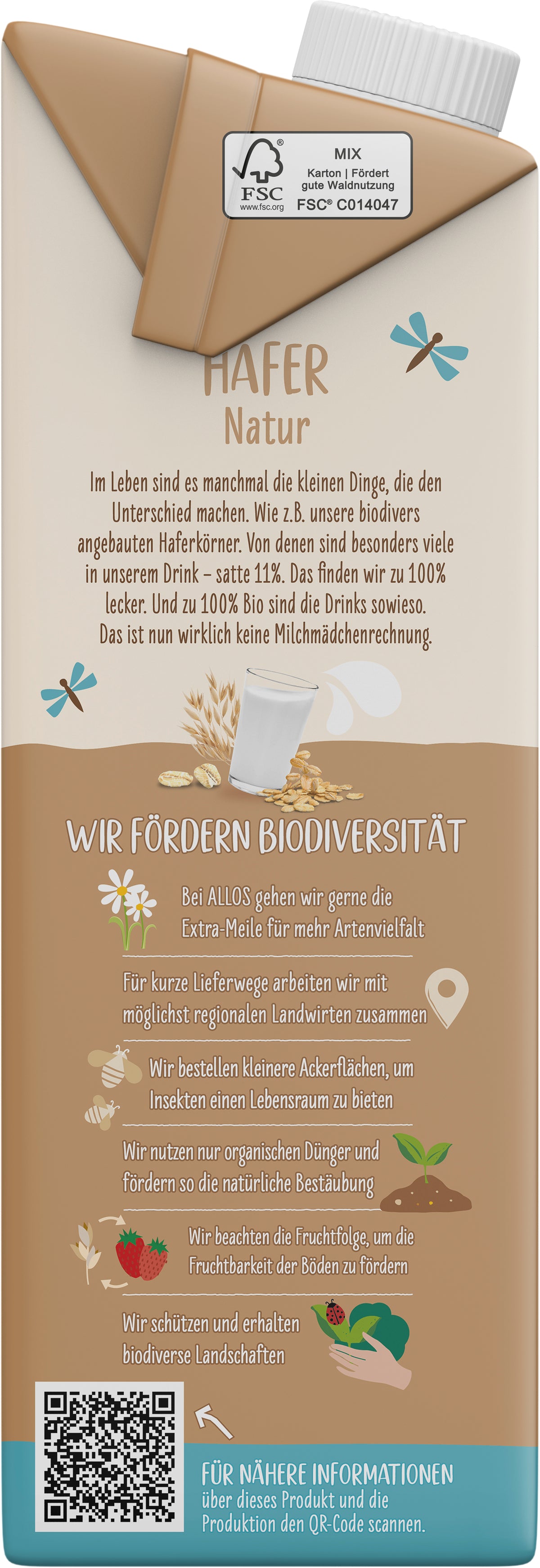 Hafer Drink naturell 1 l